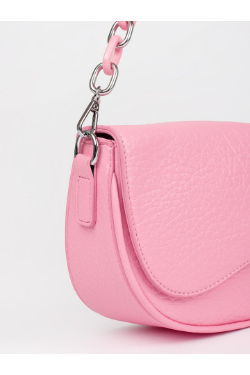 Růžová kabelka typu ledvinka 2