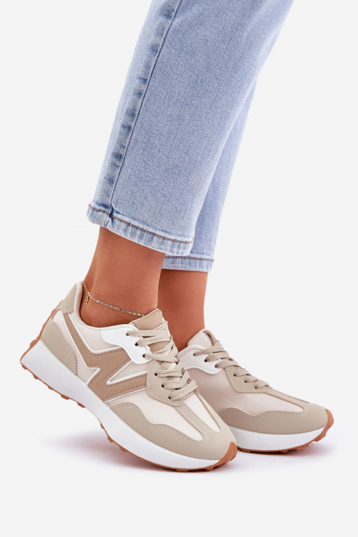 Dámské Sportovní Sneakersy Béžové Britma Dámské Sportovní Sneakersy Béžové Britma