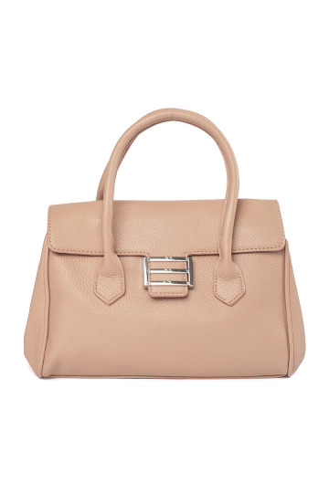 Béžová kabelka přes rameno s páskem