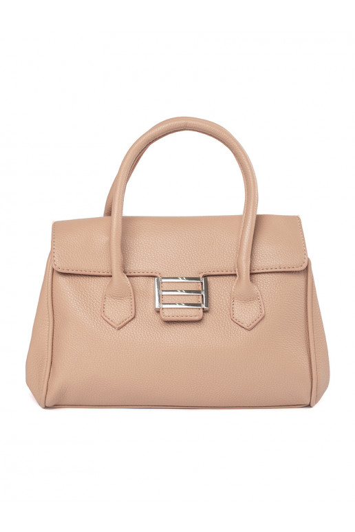 Béžová kabelka přes rameno s páskem