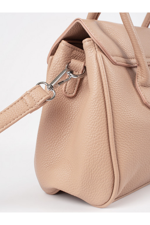 Béžová kabelka přes rameno s páskem