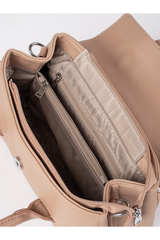 Béžová kabelka přes rameno s páskem