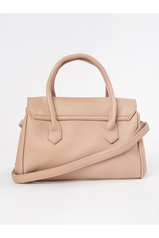 Béžová kabelka přes rameno s páskem