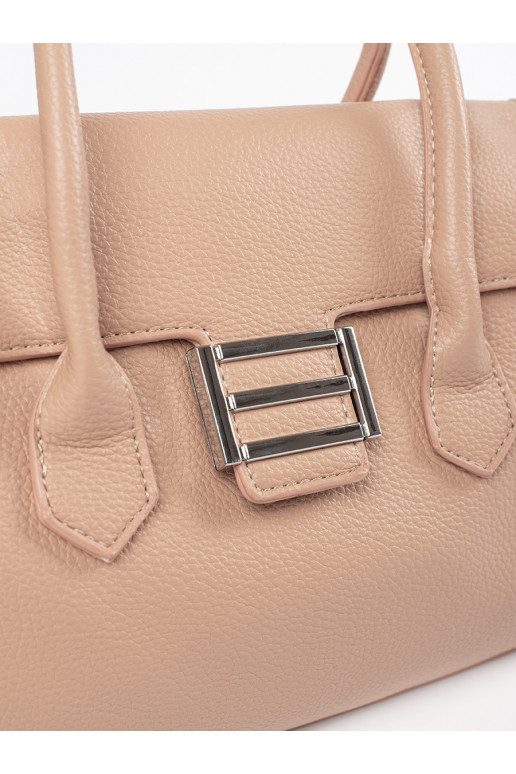 Béžová kabelka přes rameno s páskem