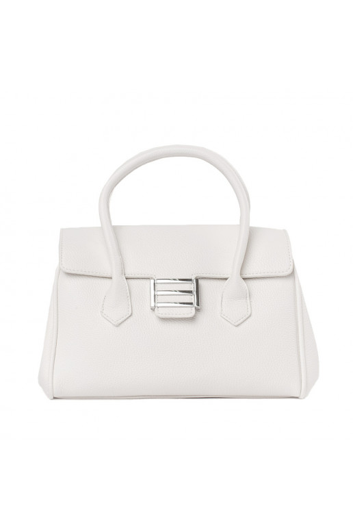 Bílá kabelka přes rameno s páskem