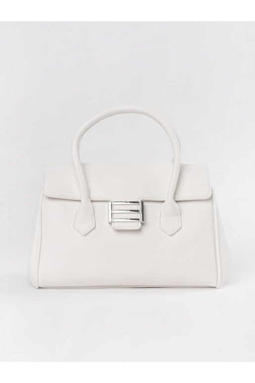 Bílá kabelka přes rameno s páskem