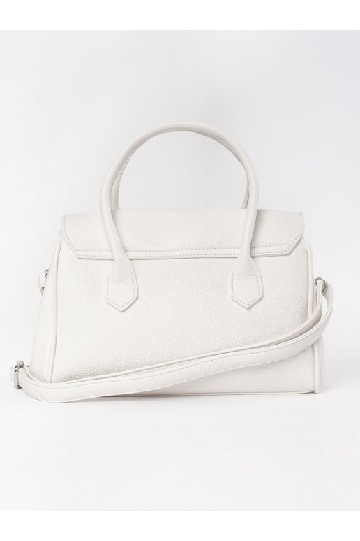 Bílá kabelka přes rameno s páskem