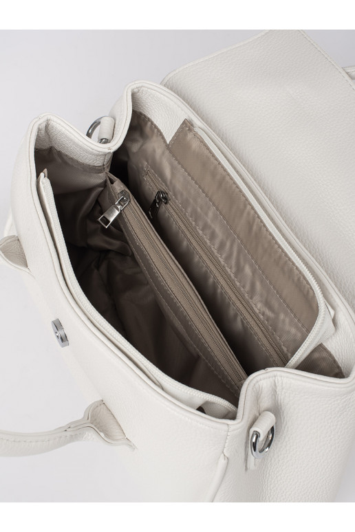 Bílá kabelka přes rameno s páskem