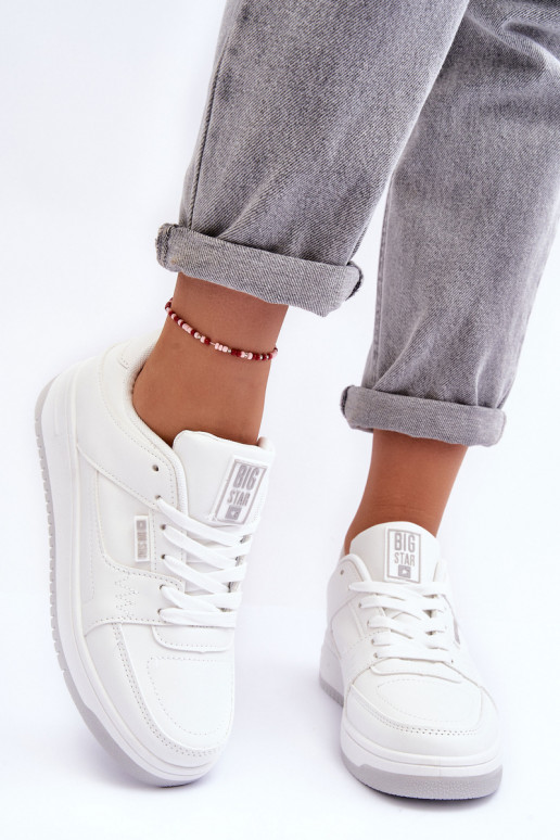 Dámské Sportovní Boty Sneakersy Big Star MM274354 Bílé