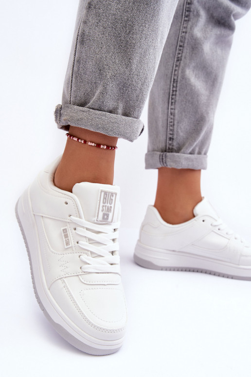 Dámské Sportovní Boty Sneakersy Big Star MM274354 Bílé