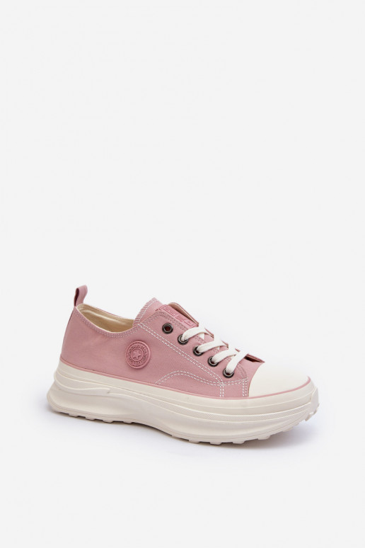 Dámské tenisky na masivní podrážce Big Star NN274129 Růžové Dámské tenisky na masivní podrážce Big Star NN274129 Růžové