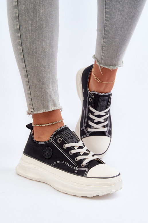 Dámské tenisky na masivní podrážce Big Star NN274125 Černé Dámské tenisky na masivní podrážce Big Star NN274125 Černé