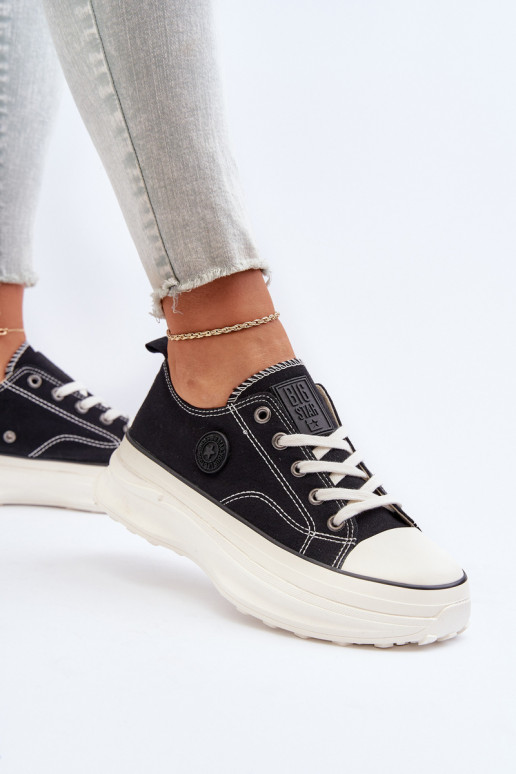 Dámské tenisky na masivní podrážce Big Star NN274125 Černé Dámské tenisky na masivní podrážce Big Star NN274125 Černé