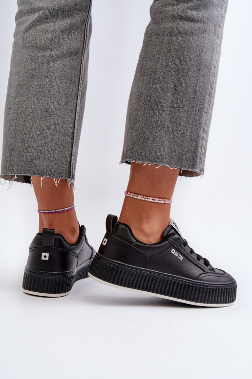 Dámské tenisky na platformě Big Star NN274255 černé Dámské tenisky na platformě Big Star NN274255 černé