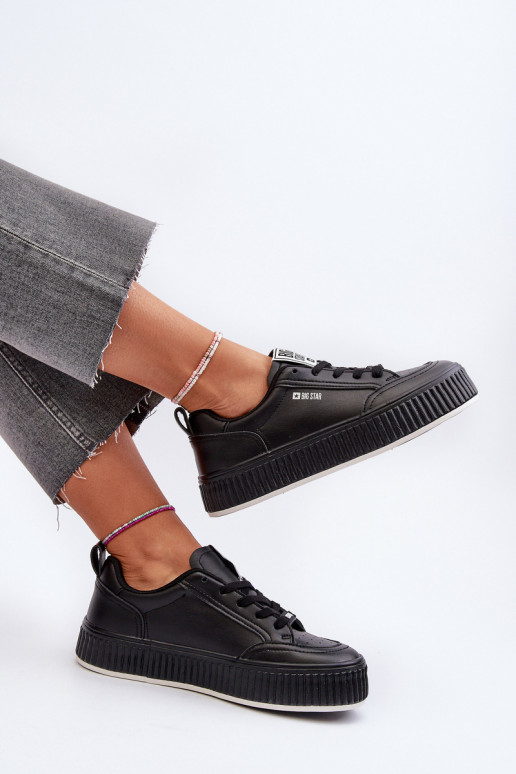 Dámské tenisky na platformě Big Star NN274255 černé Dámské tenisky na platformě Big Star NN274255 černé