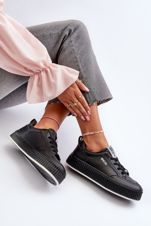 Dámské tenisky na platformě Big Star NN274255 černé Dámské tenisky na platformě Big Star NN274255 černé