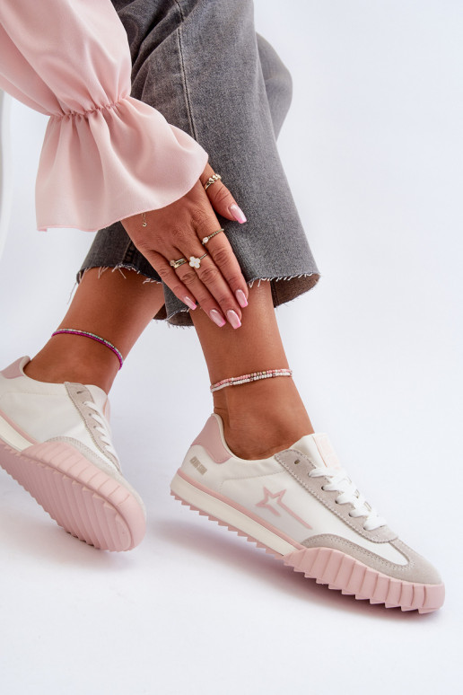 Nízké dámské tenisky Big Star NN274868 růžové Nízké dámské tenisky Big Star NN274868 růžové