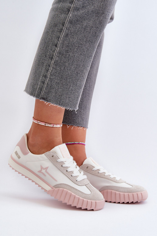 Nízké dámské tenisky Big Star NN274868 růžové Nízké dámské tenisky Big Star NN274868 růžové