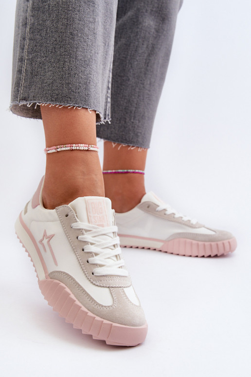 Nízké dámské tenisky Big Star NN274868 růžové Nízké dámské tenisky Big Star NN274868 růžové