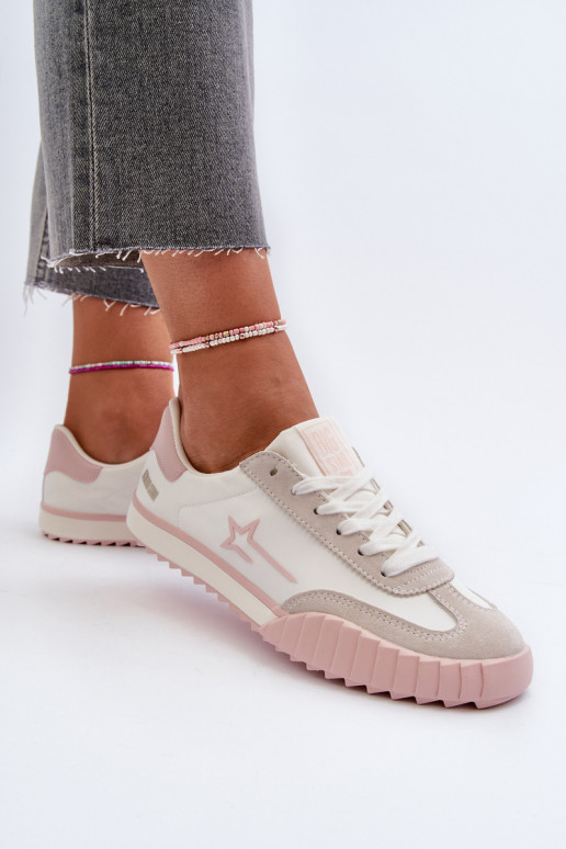 Nízké dámské tenisky Big Star NN274868 růžové Nízké dámské tenisky Big Star NN274868 růžové