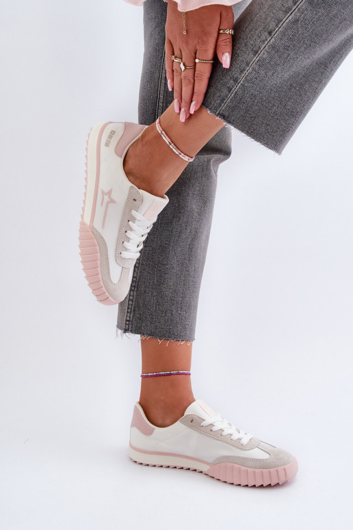 Nízké dámské tenisky Big Star NN274868 růžové Nízké dámské tenisky Big Star NN274868 růžové