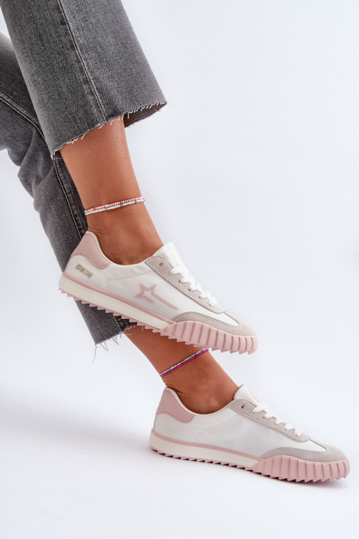 Nízké dámské tenisky Big Star NN274868 růžové Nízké dámské tenisky Big Star NN274868 růžové