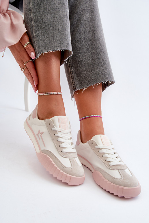 Nízké dámské tenisky Big Star NN274868 růžové Nízké dámské tenisky Big Star NN274868 růžové