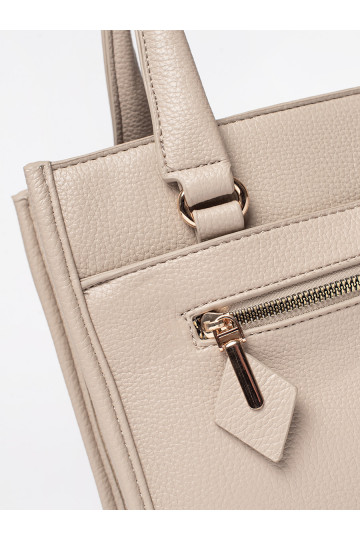 Béžová kabelka se zipem 2