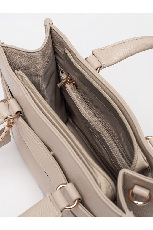 Béžová kabelka se zipem