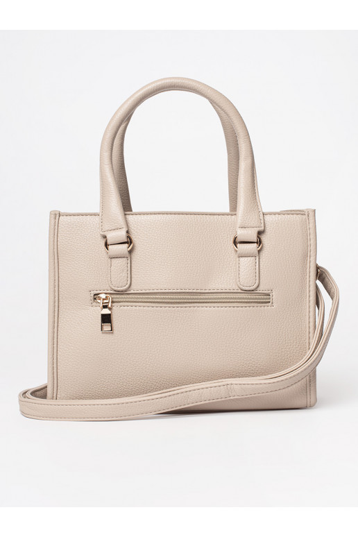 Béžová kabelka se zipem