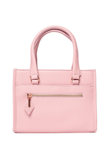 Růžová kabelka se zipem