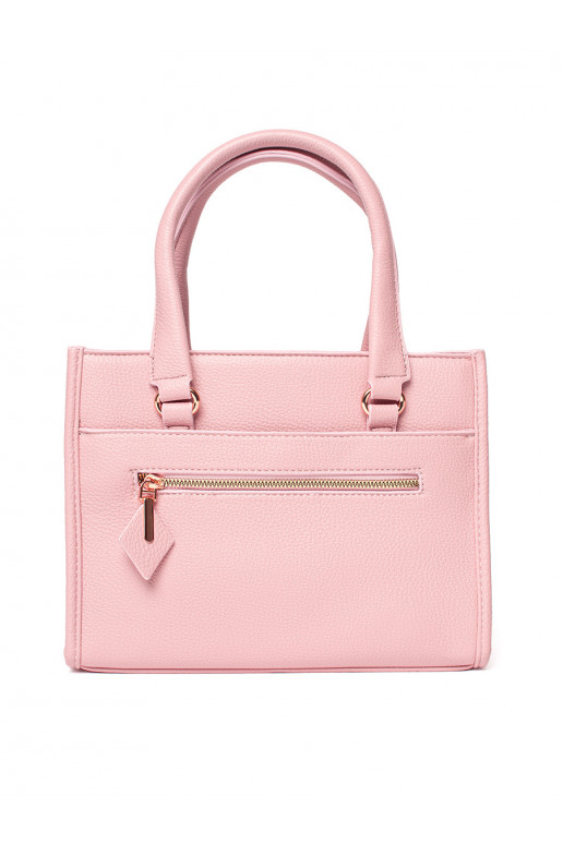 Růžová kabelka se zipem
