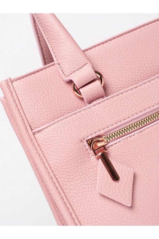 Růžová kabelka se zipem