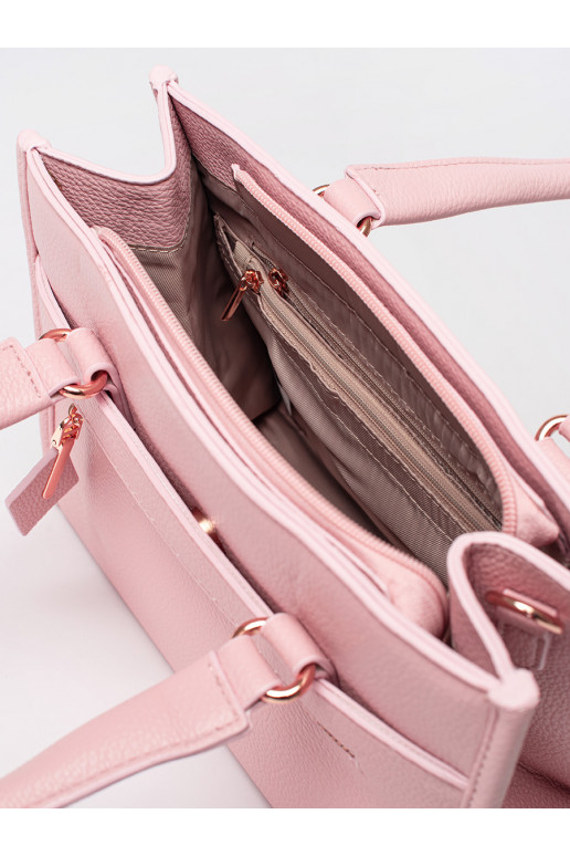 Růžová kabelka se zipem