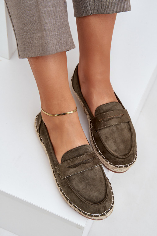 Espadrilky  Plecionką  khaki Shilova Espadrilky  Plecionką  khaki Shilova