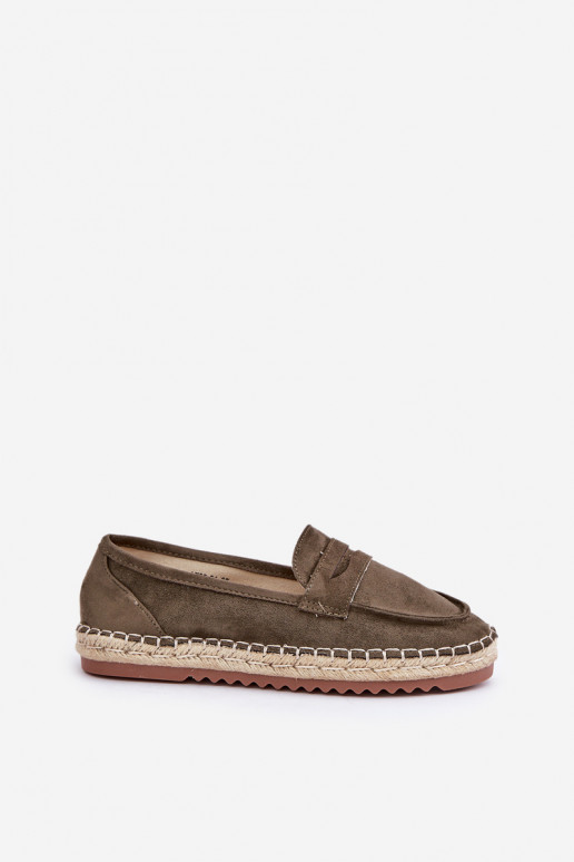 Espadrilky  Plecionką  khaki Shilova Espadrilky  Plecionką  khaki Shilova