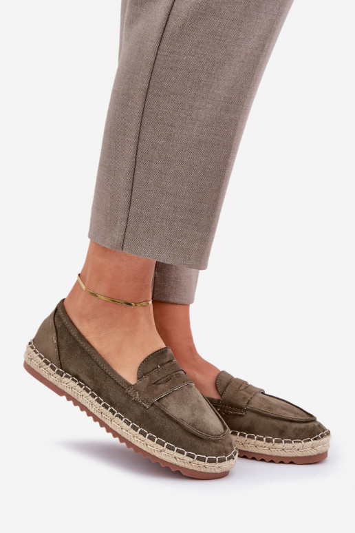 Espadrilky  Plecionką  khaki Shilova Espadrilky  Plecionką  khaki Shilova