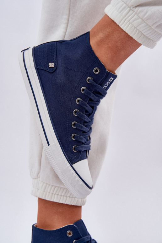  ležérní obuv s borovicovou šiškou Big Star DD274333 tmavě modrá