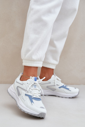 tenisky  Big Star NN274A094 HI-POLY SYSTEM Bílá-modrá