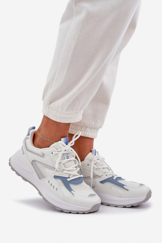 tenisky  Big Star NN274A094 HI-POLY SYSTEM Bílá-modrá tenisky  Big Star NN274A094 HI-POLY SYSTEM Bílá-modrá