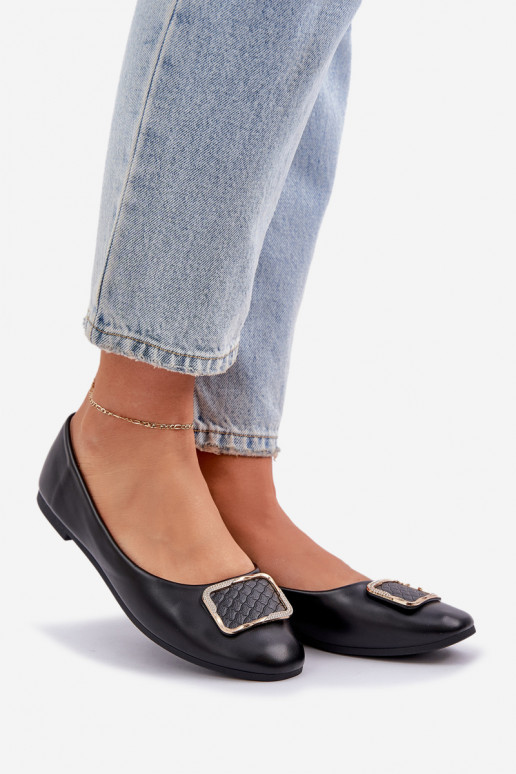 Eko baleríny s ornamenty Černé Tulnelia