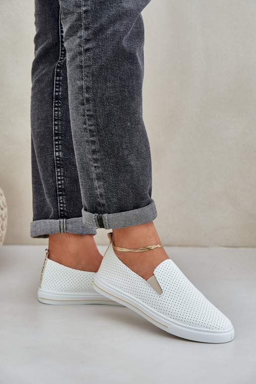 Slip-on vzor Eko   Tenisky ležérní boty s nápisem slonová kost Zalinne Slip-on vzor Eko   Tenisky ležérní boty s nápisem slonová kost Zalinne