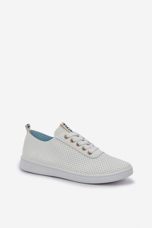 Šněrovací prolamované boty pro volný čas slonová kost Carinel Šněrovací prolamované boty pro volný čas slonová kost Carinel