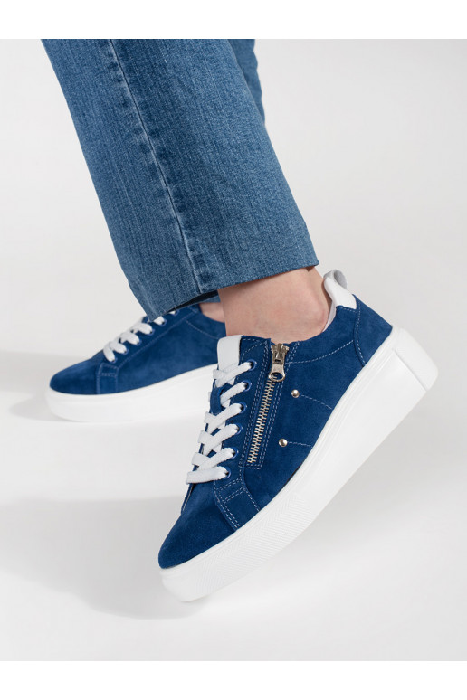 modrá Tenisky s masivním podpatkem