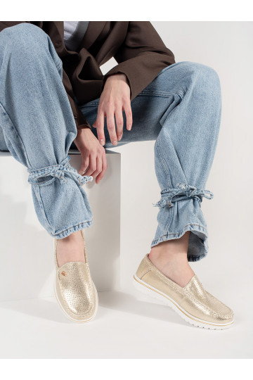 zlaté barvy mokasíny  2