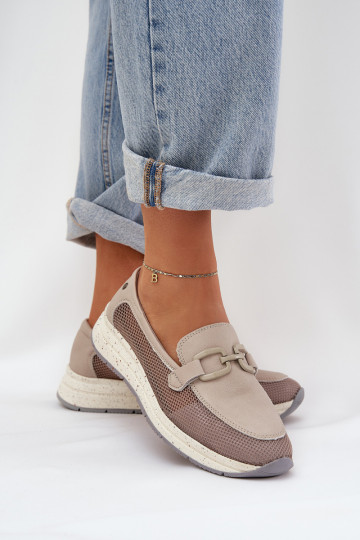 mokasíny D&A TW210 šedá