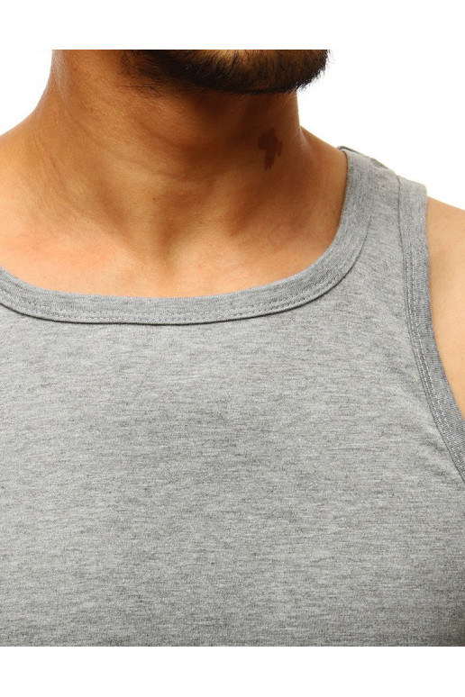 Pánské tílko bez potisku šedé Dstreet Pánské tílko bez potisku šedé Dstreet