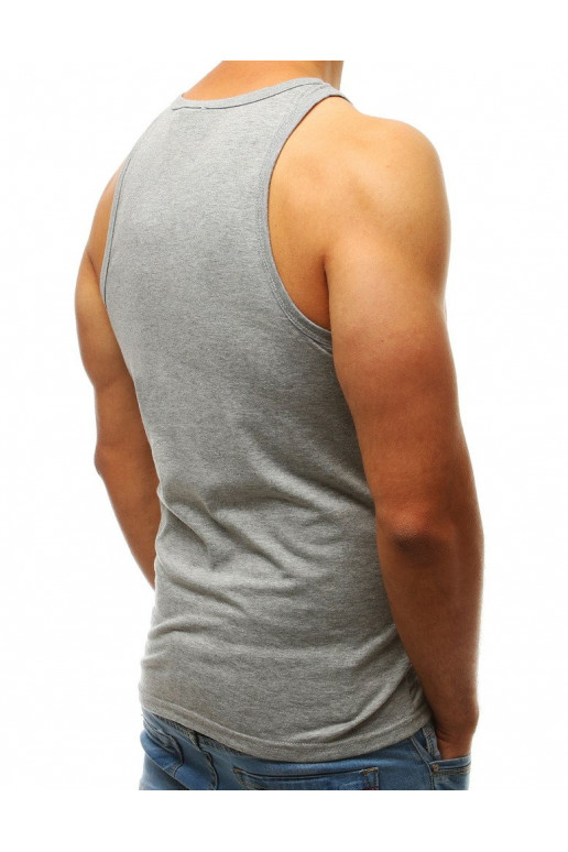Pánské tílko bez potisku šedé Dstreet Pánské tílko bez potisku šedé Dstreet