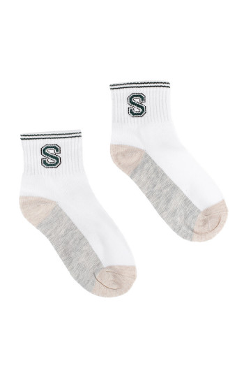 Dětské ponožky Shelovet bílé s hvězdou