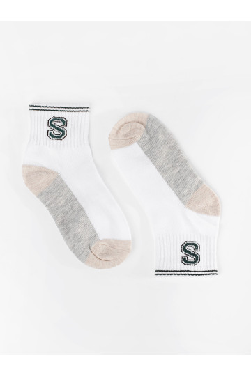 Dětské ponožky Shelovet bílé s hvězdou 2